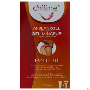 Chiline gel minceur fyto-3d+rouleau de massage pro