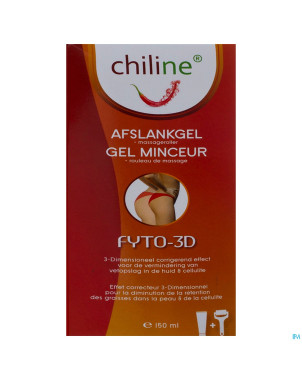 Chiline gel minceur fyto-3d+rouleau de massage pro