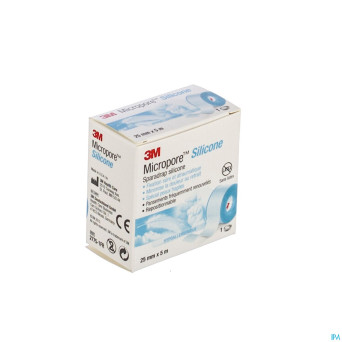 Micropore 3m silicone tape    25,0mmx5m 1 2775p-1