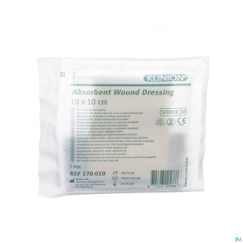 Klinion pansement absorbant 10x10cm s    1 4170010