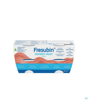 Fresubin dessert pomme-fraise 4x125g