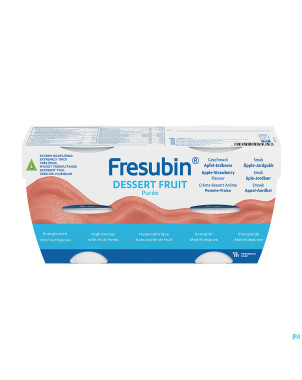 Fresubin dessert pomme-fraise 4x125g