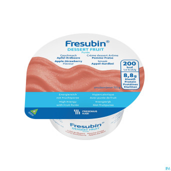 Fresubin dessert pomme-fraise 4x125g