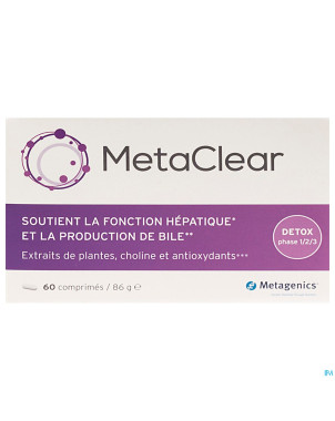 Metaclear    comp 60 metagenics