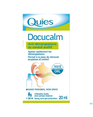 Quies docucalm a/demang.conduit auditif spray 20ml