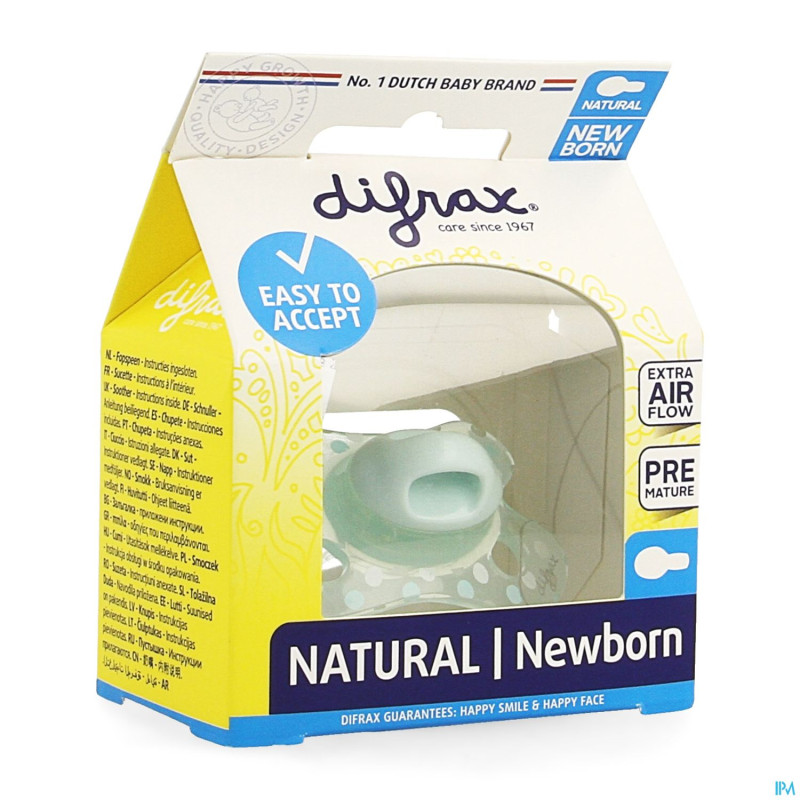 Difrax sucette natural newborn girl