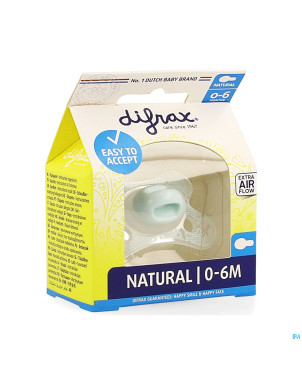 Difrax sucette natural 0-6m