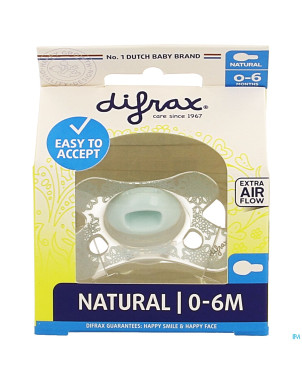 Difrax sucette natural 0-6m