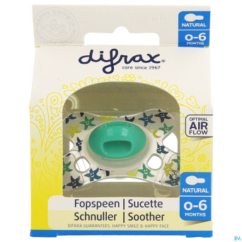 Difrax sucette natural 0-6m