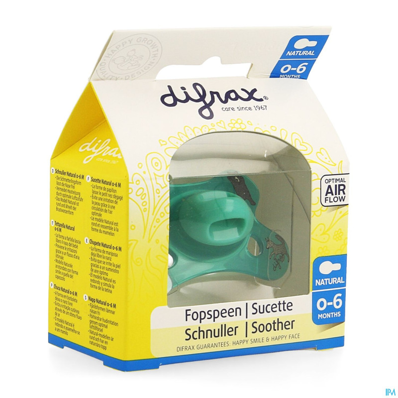 Difrax sucette natural 0-6m boy