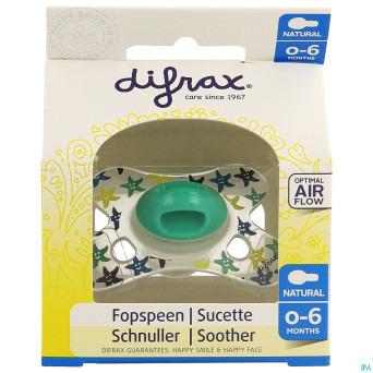 Difrax sucette natural 0-6m boy