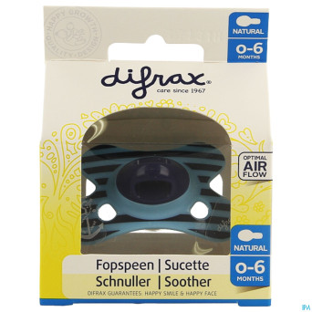 Difrax sucette natural 0-6m boy