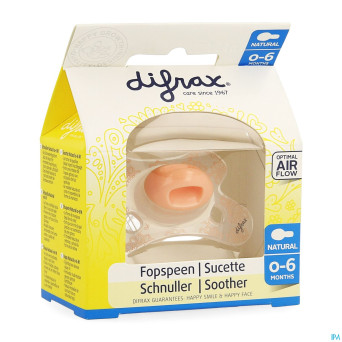 Difrax sucette natural 0-6m girl