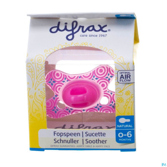 Difrax sucette natural 0-6m girl