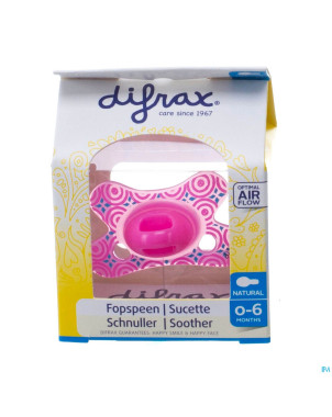 Difrax sucette natural 0-6m girl