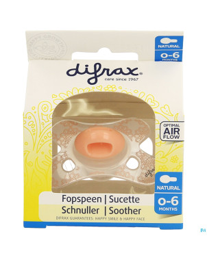 Difrax sucette natural 0-6m girl