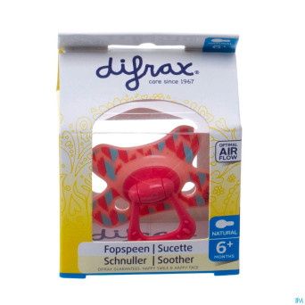 Difrax sucette natural 6m+ girl