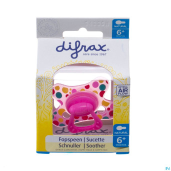 Difrax sucette natural 6m+ girl