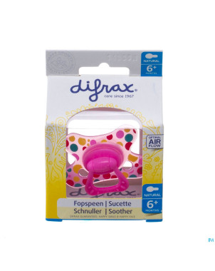 Difrax sucette natural 6m+ girl