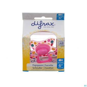 Difrax sucette natural 6m+ girl