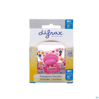 Difrax sucette natural 6m+ girl