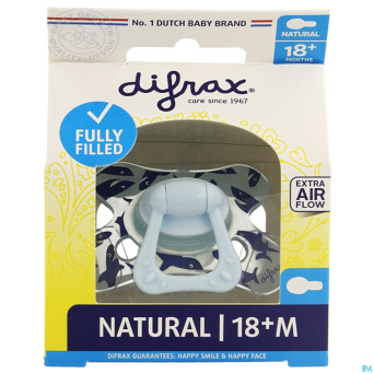 Difrax sucette natural 18m+