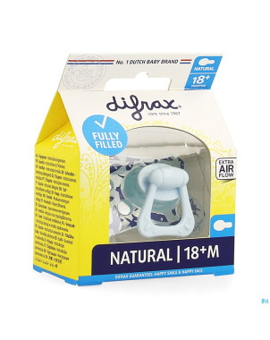 Difrax sucette natural 18m+ boy