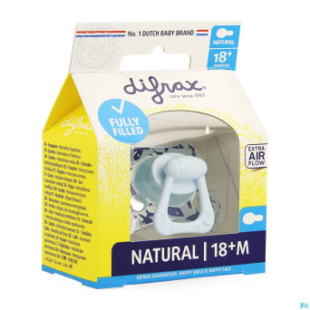 Difrax sucette natural 18m+ boy