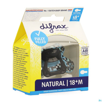Difrax sucette natural 18m+ boy