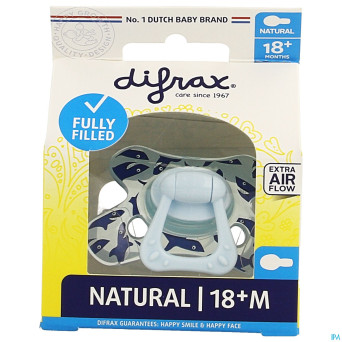 Difrax sucette natural 18m+ boy