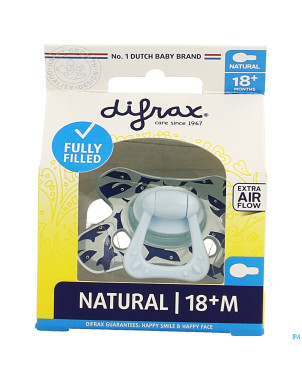 Difrax sucette natural 18m+ boy