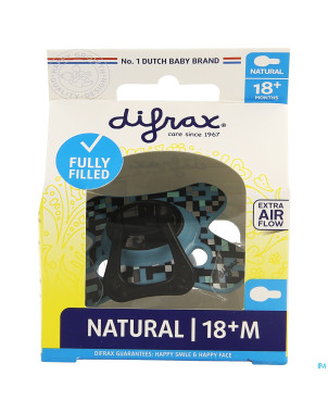 Difrax sucette natural 18m+ boy