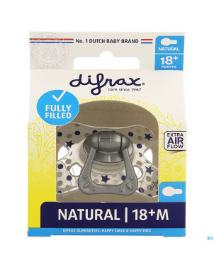 Difrax sucette natural 18m+ boy