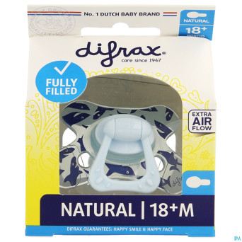 Difrax sucette natural 18m+ boy