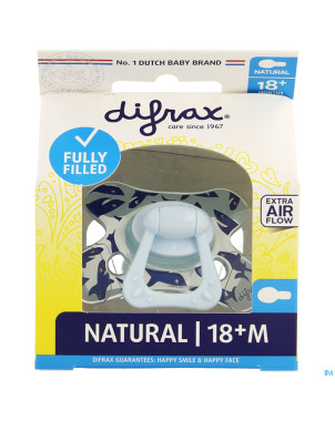 Difrax sucette natural 18m+ boy