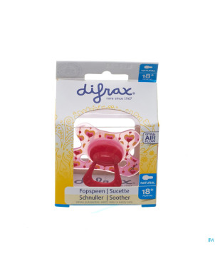 Difrax sucette natural 18m+ girl