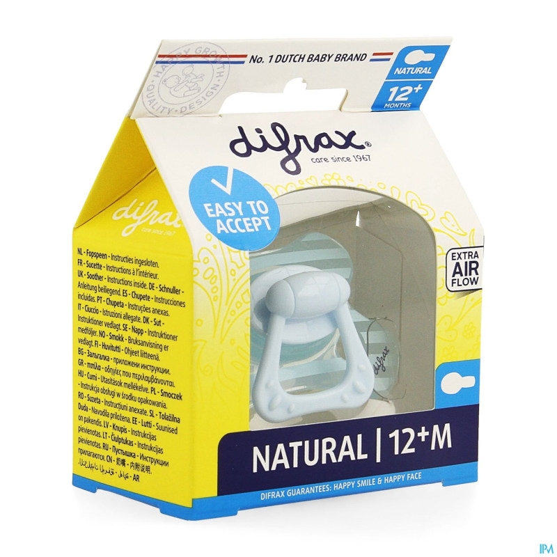 Difrax sucette natural 12m+