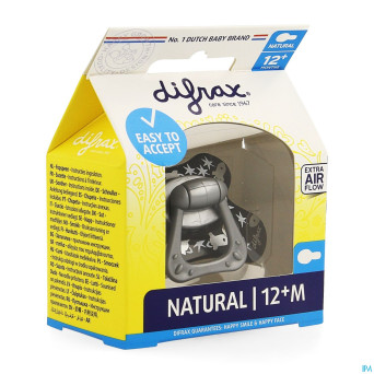 Difrax sucette natural 12m+