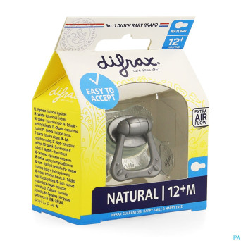 Difrax sucette natural 12m+