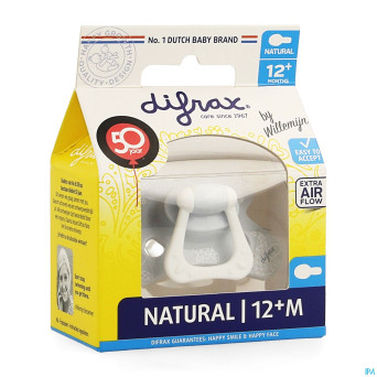Difrax sucette natural 12m+
