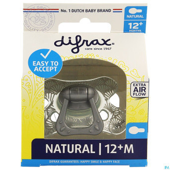 Difrax sucette natural 12m+
