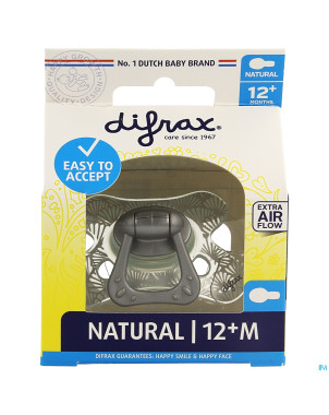 Difrax sucette natural 12m+