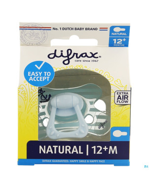 Difrax sucette natural 12m+