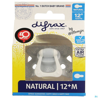Difrax sucette natural 12m+
