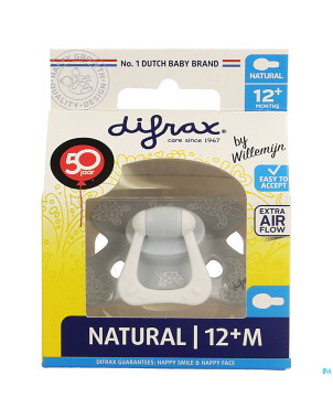 Difrax sucette natural 12m+