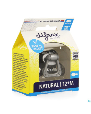 Difrax sucette natural 12m+ boy
