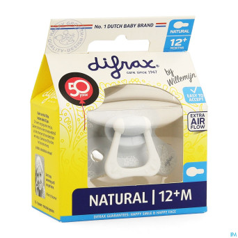 Difrax sucette natural 12m+ boy