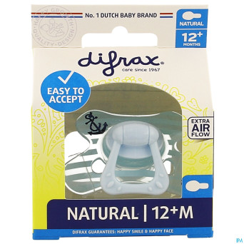 Difrax sucette natural 12m+ boy
