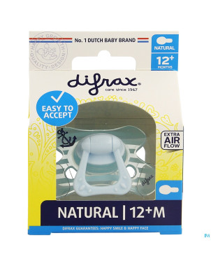 Difrax sucette natural 12m+ boy