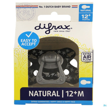 Difrax sucette natural 12m+ boy